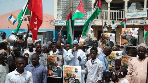 support of Palestine and free zakzaky protest in kano on 18 may 2018 